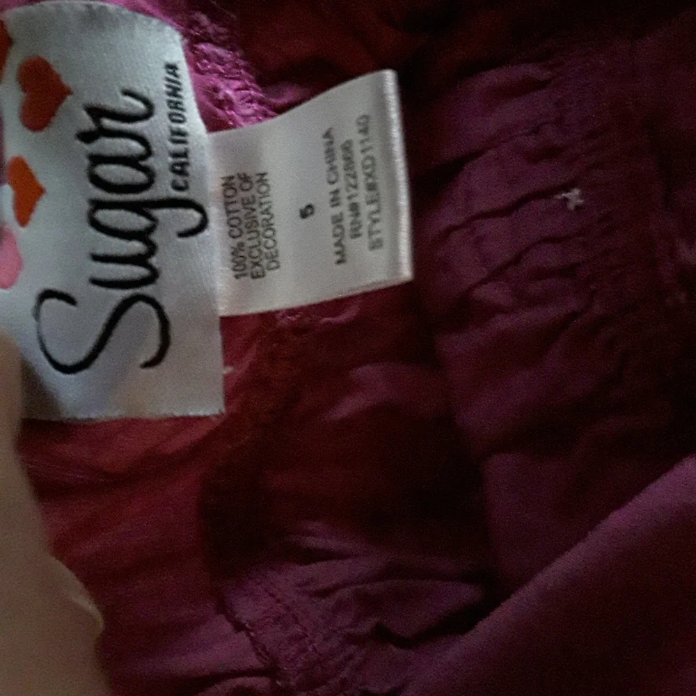 Sugar California Floral Butterfly Magenta Sundress - Picture 2 of 8